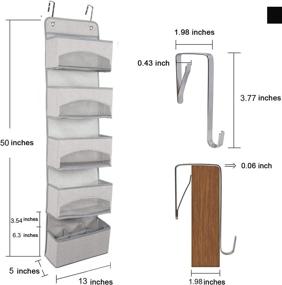 img 1 attached to Hanging Organizer Cosmetic Bathroom Stationery