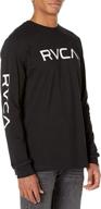 👕 rvca facets graphic sleeve t-shirt: stylish medium men's clothing in t-shirts & tanks logo