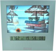 retirement countdown clock with large display and 4x6 picture frame - fun gift for women, change photo & set day timer for vacation, wedding, christmas, baby birthday, halloween logo