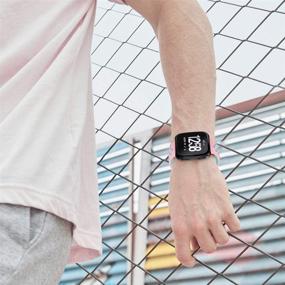 img 3 attached to 📲 NANW Браслеты: Премиум силиконовые ремешки для Fitbit Versa/Versa 2/Versa Lite - воздушные браслеты для мужчин и женщин.