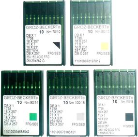 img 4 attached to 🧵 Set of 50 Groz-Beckert Industrial Sewing Machine Ballpoint Needles DB1 Dbx1 1738 16X231 (Sizes: 70/10, 80/12, 90/14, 100/16, 110/18) - 10 Needles per Size