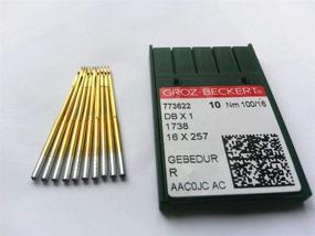 img 2 attached to 🧵 Set of 50 Groz-Beckert Industrial Sewing Machine Ballpoint Needles DB1 Dbx1 1738 16X231 (Sizes: 70/10, 80/12, 90/14, 100/16, 110/18) - 10 Needles per Size