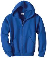 одежда для мальчиков hanes smart fleece royal small в стиле актив: комфорт и стиль для активных детей. логотип