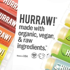 img 1 attached to Hurraw! Coconut, Mint, Vanilla Lip Balm Slim Slider Tins, Pack of 3: Organic, Vegan Certified, Cruelty-Free & Gluten-Free. Non-GMO, All-Natural Ingredients. Free from Beeswax, Shea, Soy, and Palm. Made in the USA.