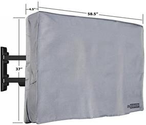 img 3 attached to 📺 Outdoor TV Cover - 60-65 Inch - Compatible with Flat TV, LCD, LED, 3D, Plasma - Water and Dust Resistant - Soft Interior - Fits Most TV Mounts and Stands - Built-in Pocket for TV Remote