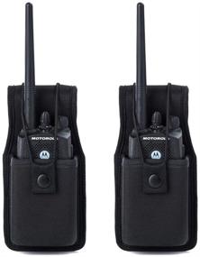 img 4 attached to Luiton Universal Two-Way Radio Holder Pouch, Nylon Case for Walkie Talkies and Accessories - Compatible with Motorola MT500, MT1000, MTS2000, and Similar Models (2 Pack)