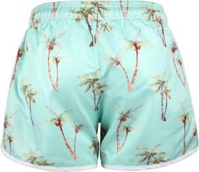 img 1 attached to 🩳 HONG DI HAO Women's Floral Swim Shorts with Pockets - Elastic Waistband Board Shorts for Beachwear