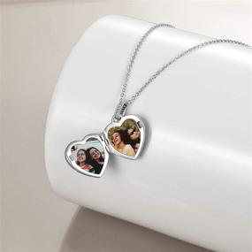 img 1 attached to 📸 925 Sterling Silver Picture Necklace for Sisters - Custom Personalized Locket Pendant Jewelry Gift of Friendship, Memories, and Sisterhood, Ideal for Best Friends