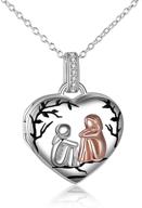 📸 925 sterling silver picture necklace for sisters - custom personalized locket pendant jewelry gift of friendship, memories, and sisterhood, ideal for best friends logo