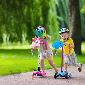 img 3 attached to 🛴 Scooter Accessories - Head Decoration & Protective Gear Set: Knee Pads Toy for Kids, Ideal for Outdoor Bike Scooter Riding, Sports, and Jump Stick