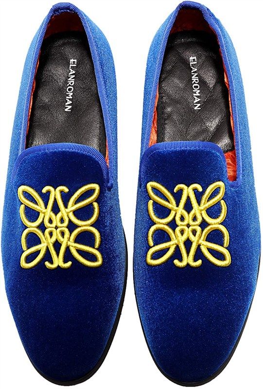 elanroman loafer embroidered wedding lenght 标志