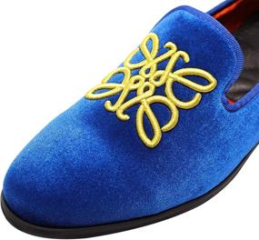 img 2 attached to 👞 Exquisite ELANROMAN Loafer: Captivating Embroidered Wedding Elegance