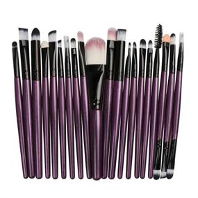 img 4 attached to 💄 20pcs Professional Makeup Brushes Set for Face, Powder, Concealer, Eyeshadow, Eyebrow, Lip, Beauty Tools