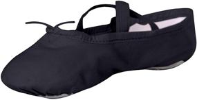 img 4 attached to 🩰 Canvas Ballet Slipper for Girls - Ideal Ballet Shoe for Yoga, Dance (Toddler/Little Kid/Big Kid/Women/Boy)