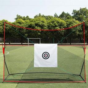 img 1 attached to 🏌️ ASENVER 58x59 Golf Target Cloth - Golf Hitting Cloth for Practice & Training, Indoor/Outdoor Golf Training Aids