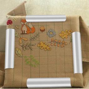 img 3 attached to 🧵 ZLY Embroidery Clip Frame: Universal Cross Stitch DIY Craft Sewing Tool (17 X 11") - Hand Embroidery, Needlepoint, and Quilting