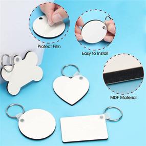 img 2 attached to Sublimation Keychain Transfer Double Side Rectangle