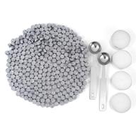 yoption silver sealing wax beads kit - 300 pieces octagon seal beads with melting spoon and candles for seal stamp (silver) logo