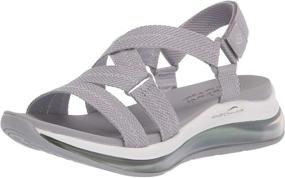 img 4 attached to Skechers Womens Ankle Strap Sandal Women's Shoes and Athletic