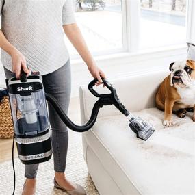 img 1 attached to Powerful Shark LA322 Navigator Lift-Away ADV Upright Vacuum for Pet Hair Removal - Corded, Includes Pet Power Brush, Crevice, and Upholstery Tool - Black