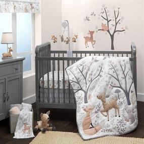 img 4 attached to 🦌 Набор детского постельного белья Deer Park Multicolor от Bedtime Originals - 3 предмета