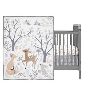 img 3 attached to 🦌 Набор детского постельного белья Deer Park Multicolor от Bedtime Originals - 3 предмета