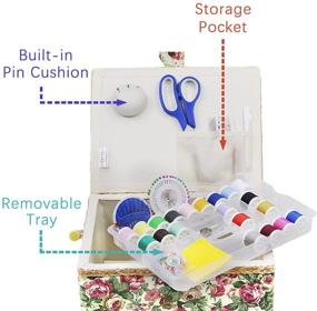 img 1 attached to Accessories Organizer Supplies Crafting Storage Sewing