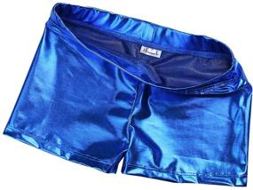 img 3 attached to IEFiEL Metallic Active Swim Bottoms for Girls - Gymnastics and Swimwear Clothing