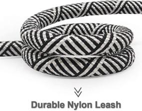 img 1 attached to MayPaw Dual Handle Dog Leash: 6FT Heavy Duty Traffic Rope Leash with 2 Soft Handles - Ideal for Walking, Training, and Controlling Medium to Large Dogs
