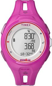 img 1 attached to 🏃 Timex Unisex TW5K87400 Ironman Run x20 GPS Малиновые Часы: Полного Размера, Смола Ремешок Мощность