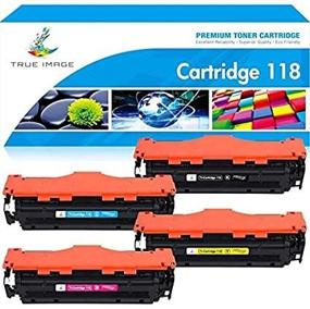 img 3 attached to TRUE IMAGE Compatible Canon 118 Toner Cartridge Replacement - High-Quality Ink for Canon Imageclass Printers (4-Pack, Black Cyan Yellow Magenta)