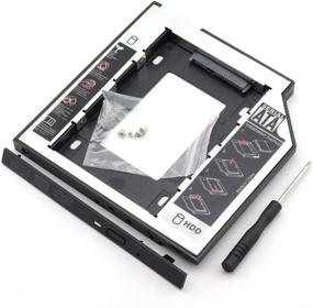 img 3 attached to ZRM&E Universal 9.5mm Second HDD Caddy: Enhanced SATA 3.0 Adapter Case for Laptop Optical Drive Bay