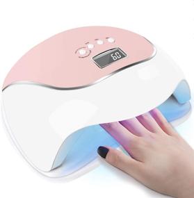 img 4 attached to 💅 UV LED Nail Lamp, 120W UV Nail Light, Fast Nail Dryer for Gel Polish with 4 Timer Settings, Auto Sensor, Professional UV Gel Curing Lamp for Salon and Home Use, Ideal Gift for Women and Girls