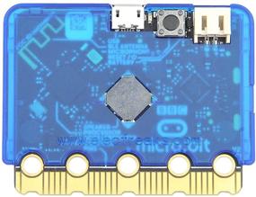 img 3 attached to Enhanced ELECFREAKS Microbit V2 Protective Case in Simple Frosted Blue - Easy Installation for BBC Micro:bit Board