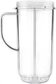 img 4 attached to 🥤 QT Tall 22oz Replacement Cup Mug with Handle - Compatible with 250w Magic Bullet On-The-Go Mug