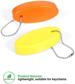 img 2 attached to Foam Oval Float Keychain – Ideal for Boating, Fishing, Sailing, and Outdoor Sports