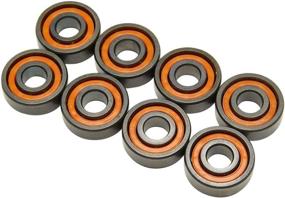 img 3 attached to 🛹 Revolutionize Your Skateboard Ride with Bronson Speed Co. Raw Next Generation Shieldless Bearings (Set of 8)