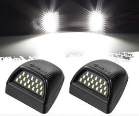 img 4 attached to 🔦 Запчасти Partsam Full LED для фонарей номерного знака: Замена для Escalade, Silverado, Suburban, Tahoe, Sierra и Yukon - 2 шт, 6000K белый.