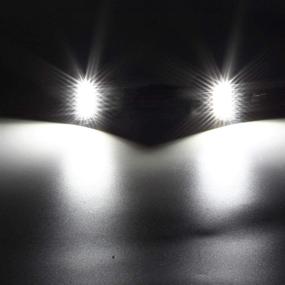 img 3 attached to 🔦 Запчасти Partsam Full LED для фонарей номерного знака: Замена для Escalade, Silverado, Suburban, Tahoe, Sierra и Yukon - 2 шт, 6000K белый.