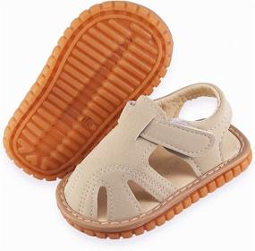 img 3 attached to Squeaky Sandals Premium Closed Toe Non Slip Boys' Shoes at Sandals