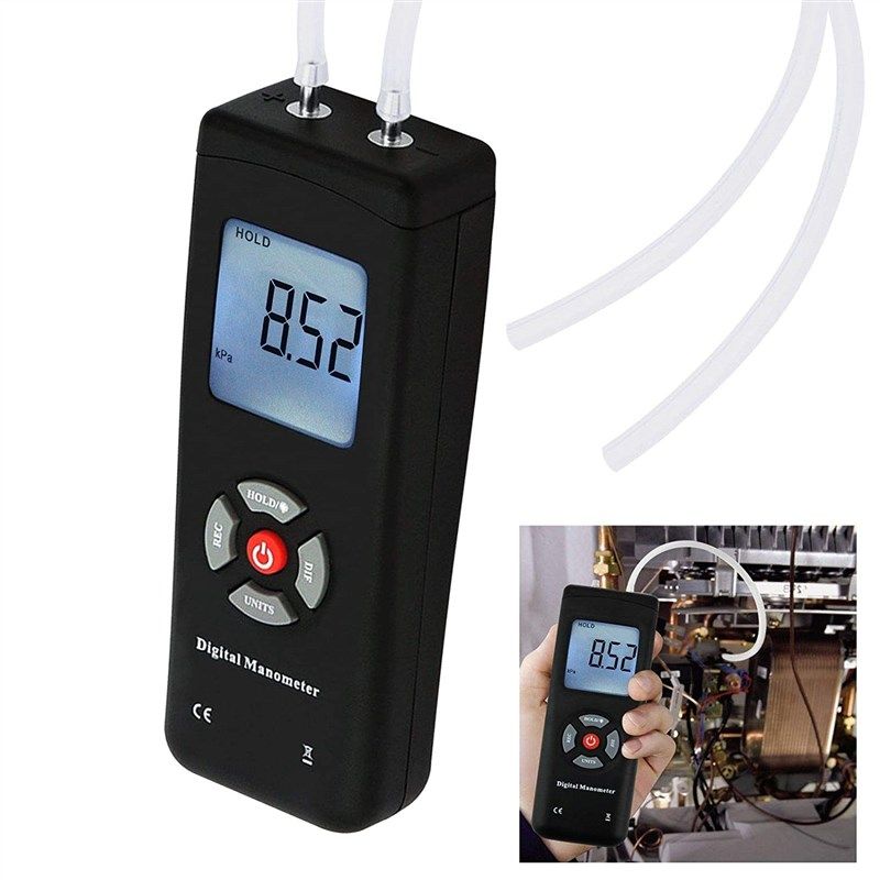 manometer differential backlight ventilation measurement 로고