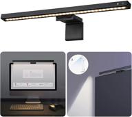 🖥️ led computer monitor light bar - 3 color modes, adjustable brightness, usb powered for office, home, gaming setup - space saving, glare-free screen illuminator (smart touch) logo