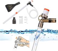 5-in-1 aquarium gravel cleaner water changer glass scraper fish tank sand wash pump kit with air-pressing button and adjustable water flow controller clamp for effective fish tank gravel cleaning logo