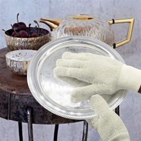 img 1 attached to 💎 Revamp Your Silver's Shine with EvridWear Sterling Silver Polishing Cleaning Gloves