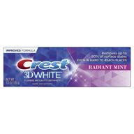 🦷 crest 3d white radiant mint toothpaste 3oz: get a radiant smile! logo