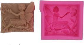 img 2 attached to 🦋 Longzang Fairy Flowers Butterfly Silicone Craft Soap Mold (S047) - Enhanced for SEO