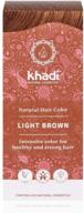 khadi herbal colour light brown logo