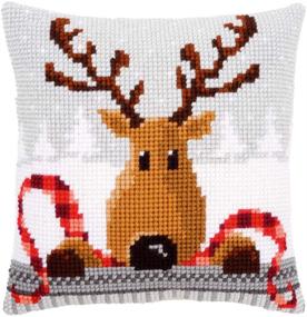 img 3 attached to Vervaco Reindeer Scarf Cushion Stitch