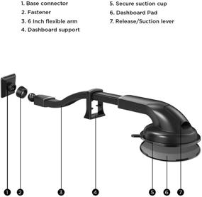 img 2 attached to 🚗 Mighty Mount: Magnetic Car Air Vent Phone Holder with Flexible Long Gooseneck and Super Strong Magnets - Compatible with iOS and Android Smartphones