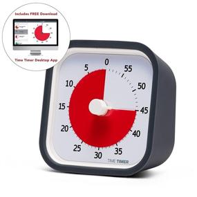 img 2 attached to ⏳ TIME TIMER 60 Minute MOD Education Edition: Visual Timer for Kids Classroom Learning, Elementary Teachers Desk Clock, Homeschool Study Tool and Office Meetings with Silent Operation (Charcoal)